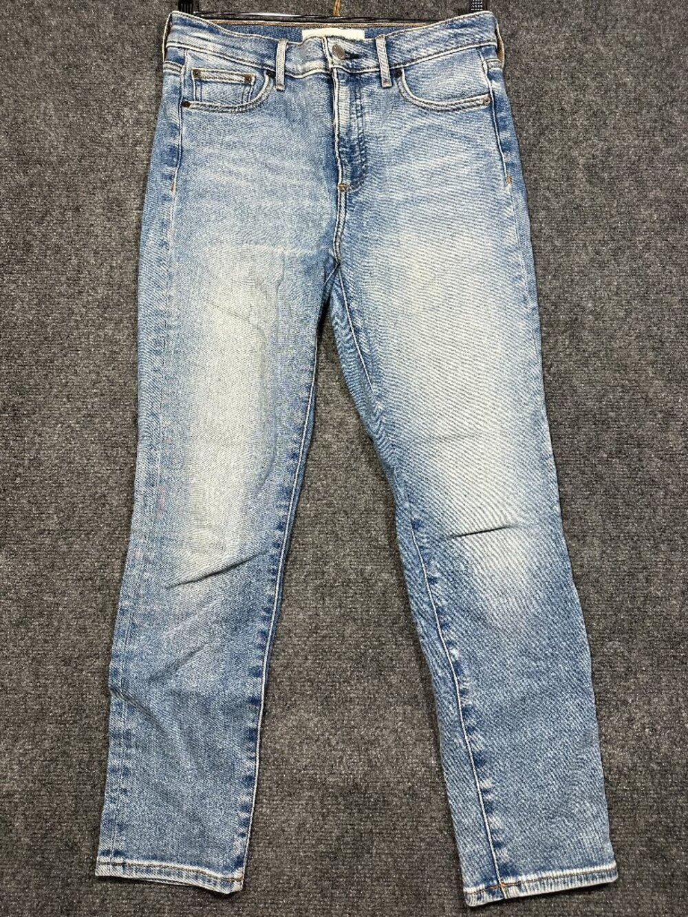 Denim Forum Jeans Womens 28 The Nico Mid Rise Skinny Crop Light Wash Stretch